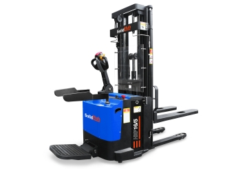 Elektrische hoogheffende truck HEF16/5 met bestuurdersstandplaats, hefhoogte 90  - 5.000 mm, laadvermogen 1.600 kg, SolidHub 