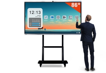 Interactief whiteboard IWBT-86, 86 in touchscreen met rollend standaard, TecMaschin 