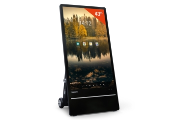 Digitale outdoor reclame scherm DAO-LCD43E, 43 in met batterij, Android 13, TecMaschin 