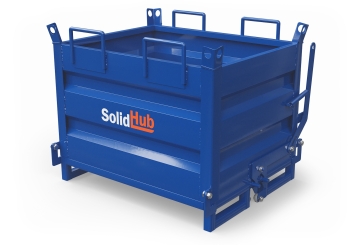 Bodemklepcontainer KBB680 voor vorkheftrucks, vulvolume 410 l, SolidHub 