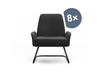 8 Conferentiestoelen en Bezoekersstoelen MARIE, TOPREGAL 