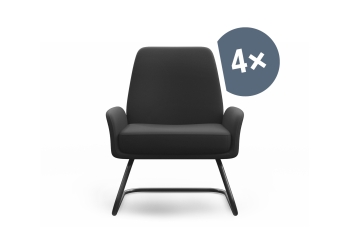 4 Conferentiestoelen en Bezoekersstoelen MARIE, TOPREGAL 