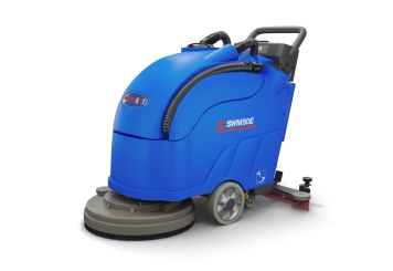 Schrobzuigmachine SWM50E met batterij 2.200 m²/h, borsteldiameter 490 mm, wipeket 