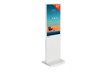 Digitaal reclame scherm DKS-LED43, 43 in Display, Android 11, wit, 610 mm x 450 mm x 1.810 mm, TecMaschin 