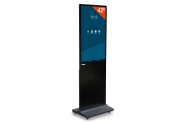 Mobiel digitaal reclame scherm DKS-LED43, 43 in display, Android 13, zwart, TecMaschin 