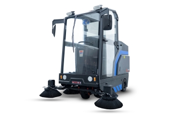 Straatveegmachine op batterijen SKM80E, 15.200 m²/h, 1.950 mm x 2.190 mm x 2.085 mm, wipeket 