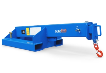 Kraanarm KA1000 voor vorkheftruck, max. last 1.000 kg, SolidHub 