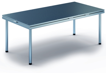2 m x 1 m Mobiel podium EBM850/2, 805 mm hoog, 1 x modules, 850 kg max. belasting 