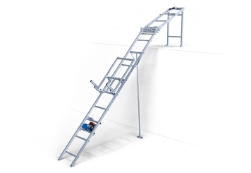 Ladderlift DDA200/12, max. belasting 200 kg, 12 m railafstand, SolidHub 