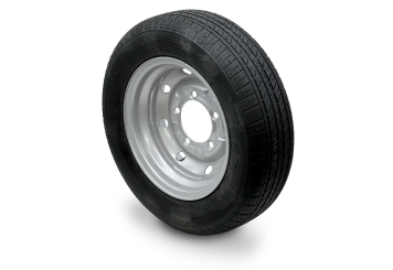 Stalen velg met banden voor straatveegmachine SKM200E