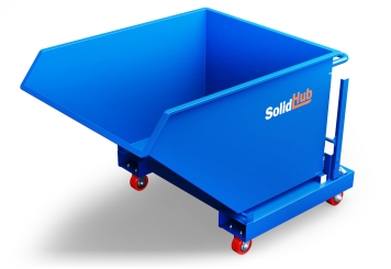 Kiepbak / Kantelbak MK600 met wielen, 1.000 mm x 1.450 mm x 970 mm, 600 l volume, SolidHub 