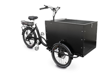 Elektrische bakfiets op zonne-energie, 25 km/h 150 kg Maximale belasting incl. 1 batterij, TecMaschin 