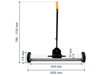 Magnetbesen mit Teleskopstiel MBT91/20, SolidHub 