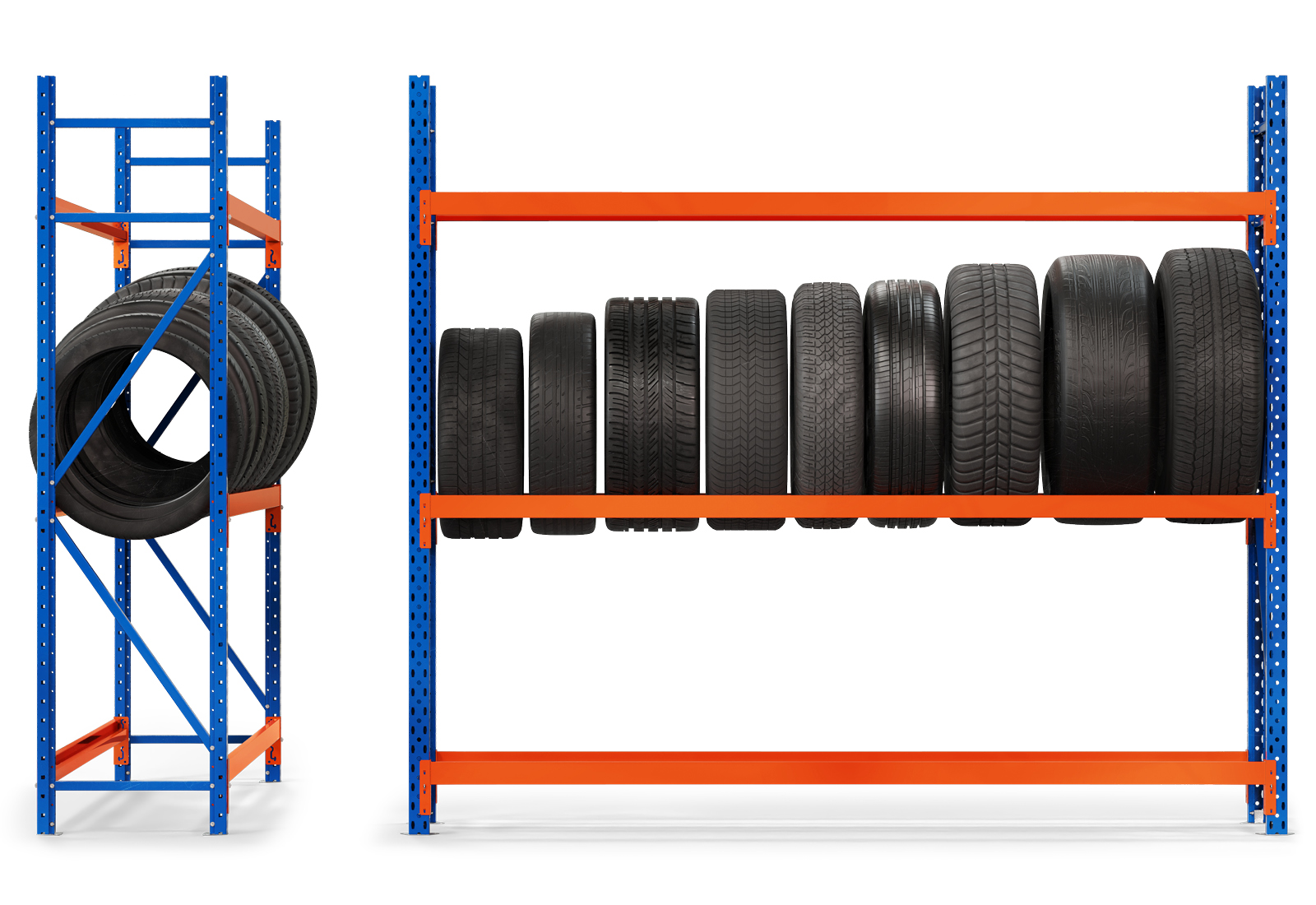 Hoogte van het bandenrek 