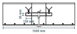 Maatschets van de sneeuwduwvorkzakken 