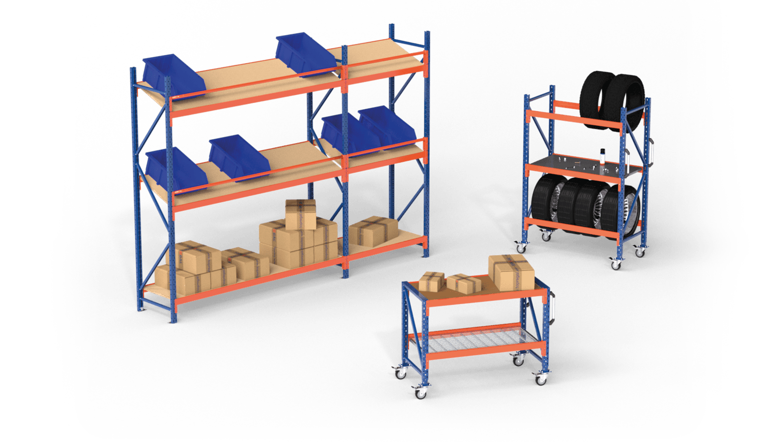 Verrijdbare planken & tafels